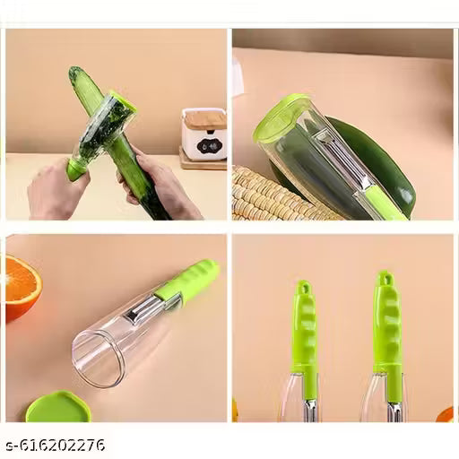 Smart Vegetable & Fruit Peeler with Peel Collection Container