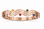 Harmony Waves Multicolor Gemstone Bangle