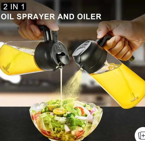2 in 1 Oil Sprayer And Dispenser Bottle 500 ML
