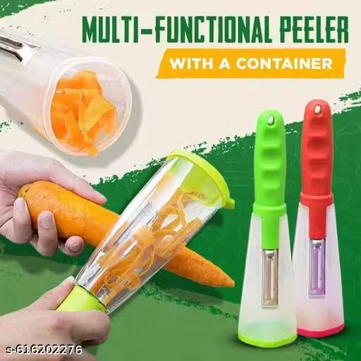 Smart Vegetable & Fruit Peeler with Peel Collection Container